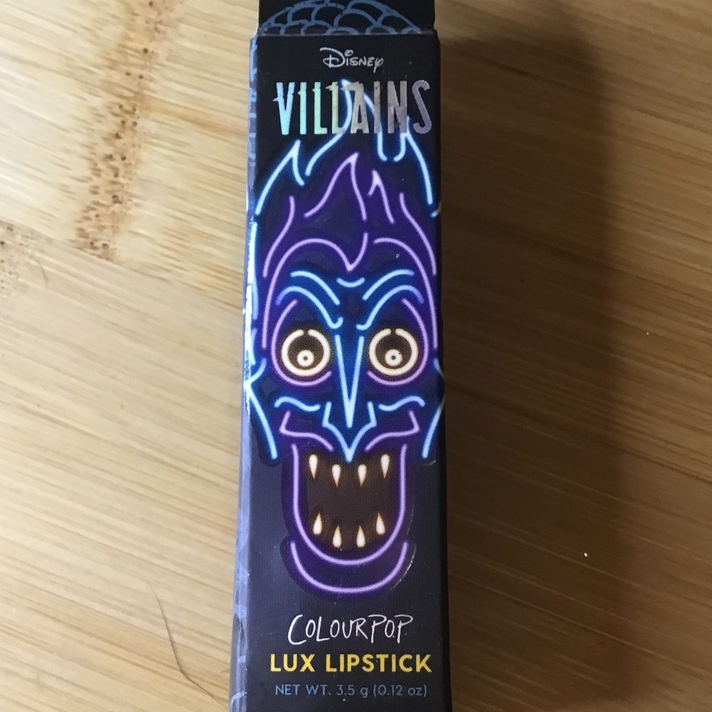Disney villains colourpop “Hades” creme lipstick